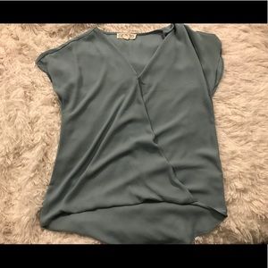 Flattering silky business top